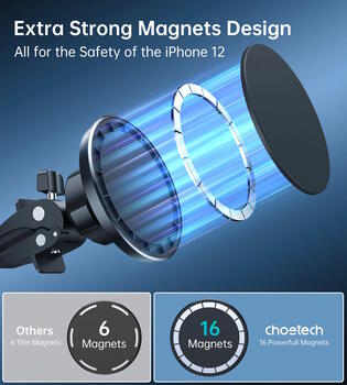 Choetech AT0004 MagSafe Автомобильный держатель для телефона Black (AT0004)
