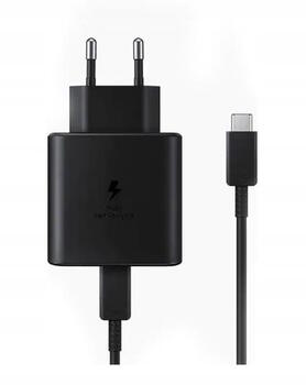 Samsung EP-T4510 45W GaN USB-C ātrs lādētājs ar vadu 1.8m TypeC - TypeC Black (EP-T4510XBEGEU)