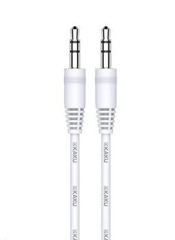 iKaku KSC-450 Aux Ligzdas 3.5mm spraudnis uz 3.5mm spraudnis Stereo Audio 1m Kabelis Balts (KSC-450-WH)