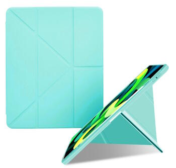 ENKAY Tablet Origami maks ar stendu priekš Apple iPad Pro 11 2018 / 2020 / 2021 / 2022 Cyan (ENK-ORIG-IPADPRO11/18-CY)