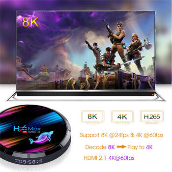 RIFF H96 MAX X3 Смарт ТВ приставка Amlogic S905X3 4Gb + 128Gb (RF-AM-S905X3-4GB-128GB)