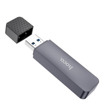 Hoco HB45 2в1 Устройство чтения карт памяти с разъемами USB-C / USB-A и USB2.0 (HB45)