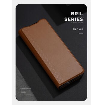 Dux Ducis Bril sērijas Magnētiskās fiksācijas sāniski atverams maks priekš Samsung Galaxy Z Fold 4 F936B Brown (DU-BR-SAM-ZFOLD4-BR)