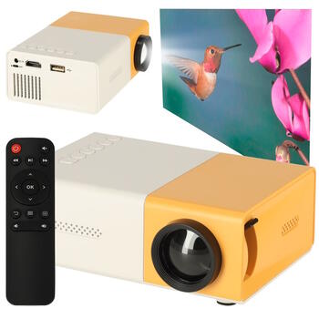 Riff YG300 mini projektors 1080P Full HD (12,7x5x8,3 cm) Yellow (RF-YG300)