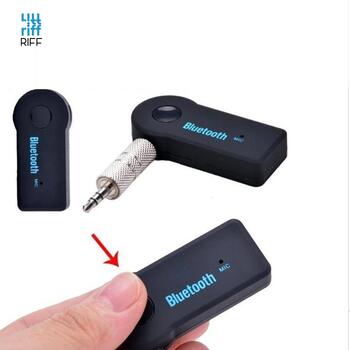 Riff BT-X5 Car FM Bluetooth Transmiteris ar 3.5mm Audio pieslēgumu + Mikrofona savienojumu Melna (RF-BT-X5)