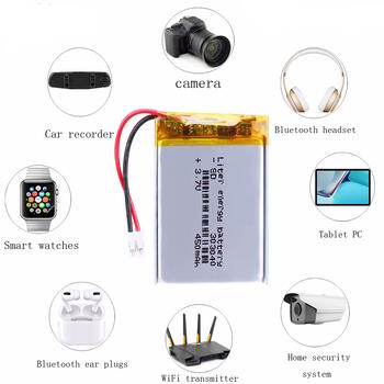 Riff 303040 Universal Battery with Protective Board and PH2.0 Connector 3mm x 30mm x 40mm 450mAh 3.7V 1.665Wh Li-Polymer for MP4 MP5 LED Lights Electronic Products DVRs Navigators etc. (PS-M-303040)