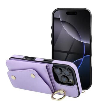 Riff Wonder Чехол для Apple iPhone 16e / iPhone 17e (с отделениями для карт, 2 ремешками) Purple (RF-WON-IP16e/17e-PU)