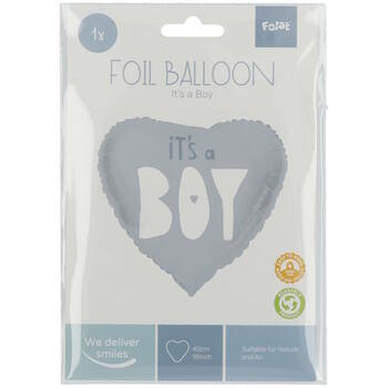 Folat Folija gaisa balons Heart shaped "It's a Boy" 45cm (67955)