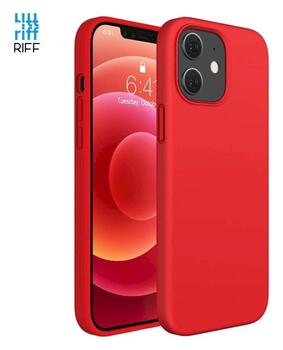 Riff Тонкий & Мягкий силиконовый чехол с мягкой подкладкой для Apple iPhone 15 Red (RF-TS-IPH15-RE)