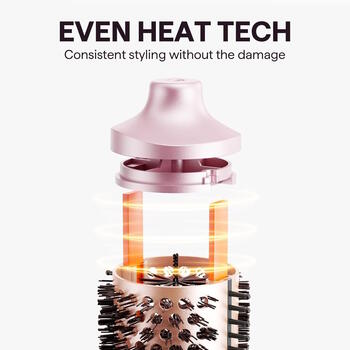 Wavytalk 7in1 Heatwave Pro Воздушная расческа для укладки волос Pink (Wavytalk-3747)