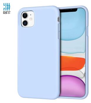 Riff Тонкий & Мягкий силиконовый чехол-крышка с мягкой подкладкой для Apple iPhone 12 Mini Light Blue (RF-SC-IPH-12MI-LIBL)