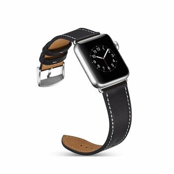 Riff Кожаный ремешок для Apple iWatch series 38 / 40 / 41 mm Black (RF-LEATH38-BK)