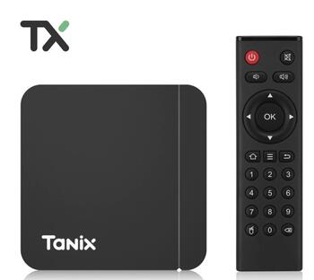 Tanix W2 S905W2 64-bit Quad Core ARM Cortex A53 Konsole 4K Ultra HD Android TV kaste ar tālvadības pulti Android 11 Smart TV 2Gb + 16GB Melns (TANIX-W2-A-2GB-16GB)