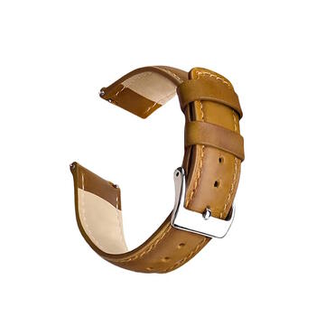 Riff īstas ādas 20mm universāla pulksteņa siksniņa (Samsung, Garmin u.c.) Beige (RF-LEA-20MM-BEI)