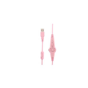 Aula S506 RGB Vada spēļu austiņas On-Ear USB2.0 ar mikrofonu Pink (S506)