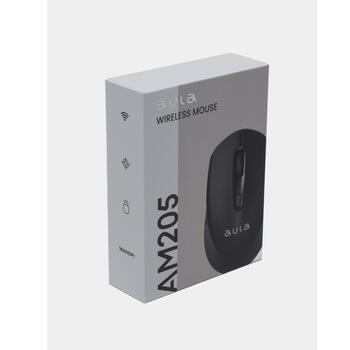 Aula AM205 2.4G Беспроводная мышка с 4 кнопками (800-1600dpi) Black (AM205)