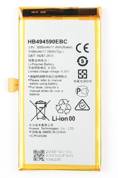 Riff HB494590EBCSN HB494590EBC Аналоговый Аккумулятор для Huawei Honor 7 / Huawei Ascend G620S / Ascend G628 Li-Ion 3000 mAh (RF-HB494590EBCSN)