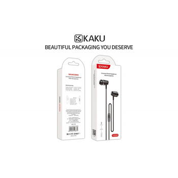 iKaku KSC-136 Sanjiao Универсальные In-Ear Аудио и Звонков Наушники 3.5mm 1.2m Кабель с Микрофоном и Пультом Чёрный (KSC-136-BK)