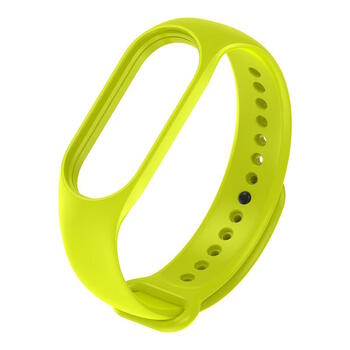 Riff Silikona siksniņa priekš Xiaomi Mi Band series 3 / 4 / 5 / 6 / 7 Lime green (RF-MIB3/7-LGE)