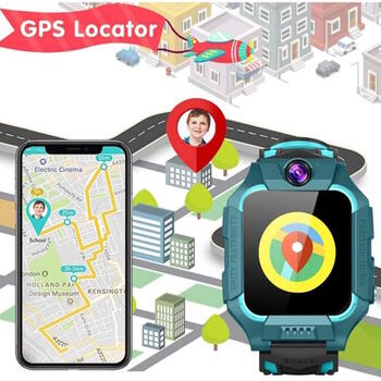 Riff Q19 viedais bērnu pulkstenis 360 ar GPS / 1,44" skārienekrāns / 400mAh Purple (RF-Q19-PU)
