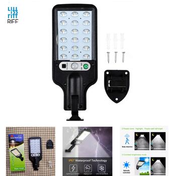 Riff JX-616 Ārtelpu Sienas Stiprināma Sales Batereju lampa ar kustību sensoru & Pulti Melna (RF-JX616)