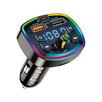 KAKU KSC-851 Bluetooth FM-передатчик с автомобильным зарядным устройством PD / Bluetooth 5.0 / MP3 / MicroSD (KSC-851)
