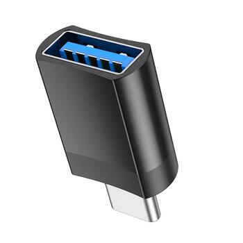 Hoco UA17 Adapteris Type-C uz USB-A Black (UA17/TYPEC-USBA)