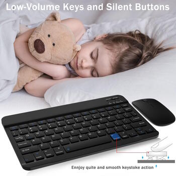 Riff EN / RU раскладка 2в1 RGB Bluetooth Беспроводная клавиатура с мышкой Black (RF-RGB-KEY)