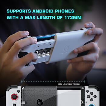 GameSir X2 Type-C 2021 Version Android Контроллер мобильныз игр с фиксатором смартфона 173mm длинной Белый (GAMESIR-X2-TYPE-C)