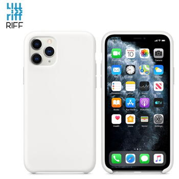 Riff Plāns & Mīksts silikona aizmugures maks ar mīkstu iekšpusi priekš Apple iPhone 11 Pro White (RF-TS-IPH11PRO-WH)