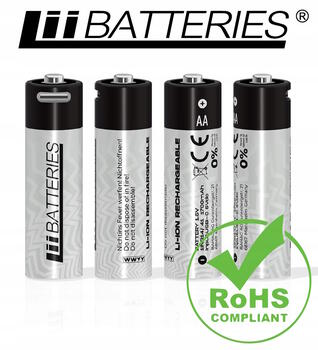 Liibattaries Мощные аккумуляторные батареи Lithium-Ion с USB-C AA 1700мАч 1.5V (4шт) (LIB667097)
