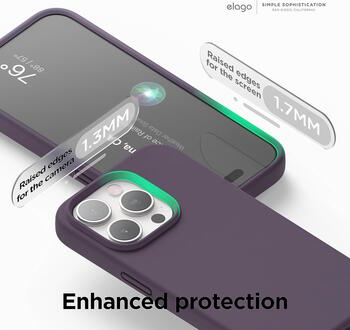Riff Тонкий & Мягкий силиконовый чехол с мягкой подкладкой для Apple iPhone 15 Pro Violet (RF-TS-IPH15PR-VI)