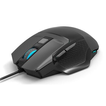 Aula S12 Multi-krāsu apgaismojuma vada Spēļu Optiskā pele/ 7 pogas/ 800-4800dpi/ ar ergonomisku formu/ Melna (S12)