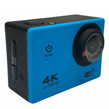 Riff SPK-1 Ultra HD 4K 16Mpix Wi-Fi Спорт Камера с 2'' LCD Пультом & 8x Фикс креплениями Синяя (RF-SPK1-BLUE)