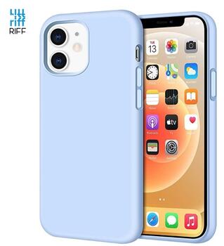 Riff Тонкий & Мягкий силиконовый чехол-крышка с мягкой подкладкой для iPhone 12 / 12 Pro Light Blue (RF-TS-IPH12/12PRO-LIGHBLUE)