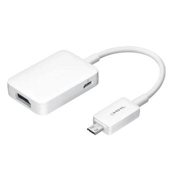 HQ TV MHL HDTV адаптер кабель MicroUSB 11pin на HDMI для устройств Samsung и других совместимых мобильных устройств ET-H10FAUWESTA Белый (A-TV-AD-MI-HDMI-NOTE3)