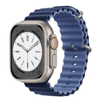 Riff Силиконовый ремешок "Ocean" для Apple iWatch серии 42 /44 /45 /49 mm Deep navy (RI-OCEAN42-DNA)
