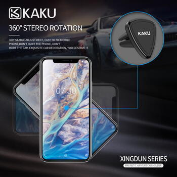 iKaku KSC-207 Универсальный Авто держатель на решетку с магнитом Черный (KSC-207)