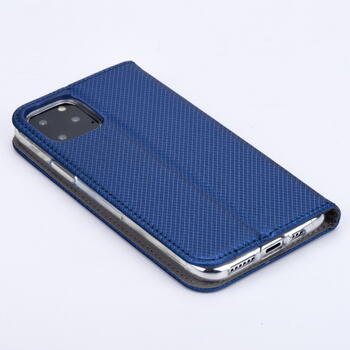 TakeMe Magnēstikas Fiksācijas Sāniski atverams maks bez klipša Xiaomi Mi 10T Lite 5G / Note 9 Pro 5G Tumši Zils (TM-MA-XIA-MI10T/LI-DBL)