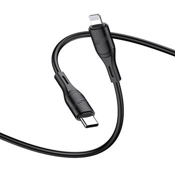 iKaku KSC-953 PD20W быстрый провод для подзаряда и передачи данных Type-C на Lightning 1м Black (KSC-953)