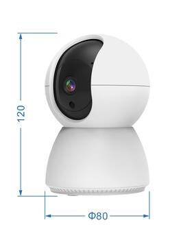 Riff RF-0306 2.4GHz Wi-Fi 4MP Камера видеонаблюдения в помещение с автоматическим отслеживанием White (RF-0306)