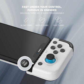 GameSir X2 Ligtning iOS Контроллер мобильныз игр с фиксатором Apple смартфона 173mm длинной Белый (GAMESIR-X2-LIGHTNING)