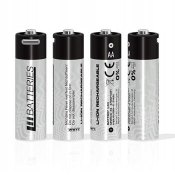 Liibattaries Мощные аккумуляторные батареи Lithium-Ion с USB-C AA 1700мАч 1.5V (4шт) (LIB667097)