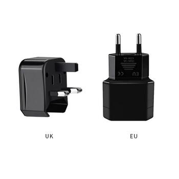Riff 3in1 Ceļojuma Strāvas ligzdas adapteru komplekts UK 3-pin - Euro 2pin - US (USA) - Āzijas + Uzglabāšanas kaste (RF-AD-MULT)