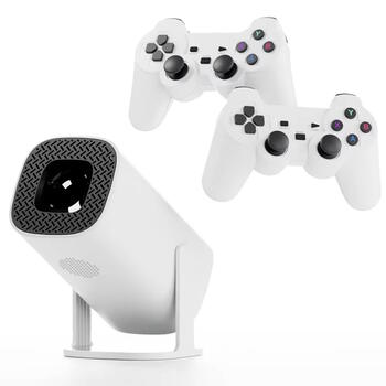 Riff P30MAX Portatīvais Videoprojektors Spēļu Konsole 36000+ 4K Android 11 Allwinner H713 64 Gb White (RF-P30MAX)