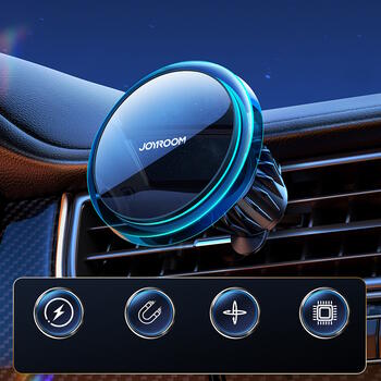 Joyroom JR-ZS291 Автомобильный держатель для телефона с индукционным зарядным устройством Qi (15 Вт) для установки на вентиляционную решетку (JR-ZS291)