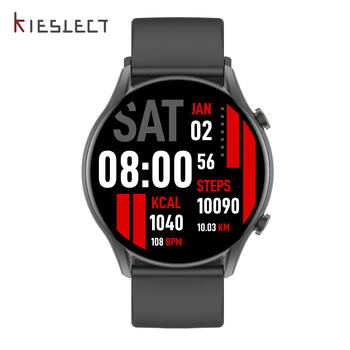 Kieslect Kr Calling Смарт-часы с фитнес/ трекером / c пульсометром и Amoled 1.32" экраном/ Чёрный (KR-BLACK)