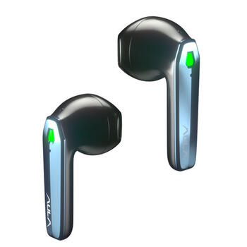 Aula F101 TWS Беспроводная Hi-Fi  игровая стерео наушники / Bluetooth 5.0 / HD Mic / чехол для зарядки / Черные (F101)