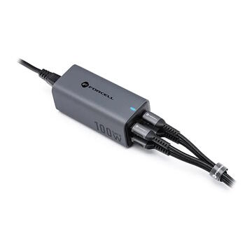 Forcell F-Energy VT-49 GaN III lādētājs 2 x USB-C + 2 x USB-A QC4.0 PD 5A 100W (VT-49)