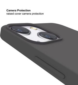 Riff Тонкий & Мягкий силиконовый чехол-крышка с мягкой подкладкой для Apple iPhone 13 Pro Grey (RF-SC-IPH-13PR-GR)